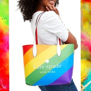 NWT Kate Spade Rainbow Pride Reversible Tote